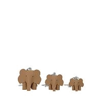 Набор брелков "Слон Аркадий с семьёй" Б-455 - карамель